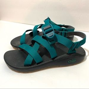 Chaco Sandals Teal Green Blue Size 8